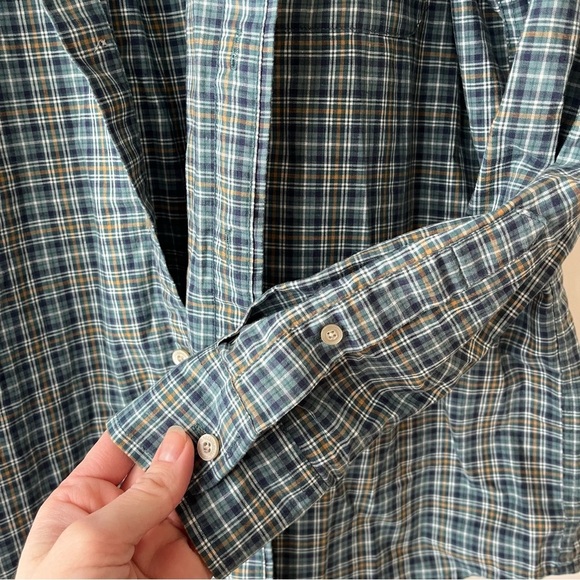 Lot of two Haggar forever new long sleeve plaid flannel button up shirts medium - Picture 4 of 16